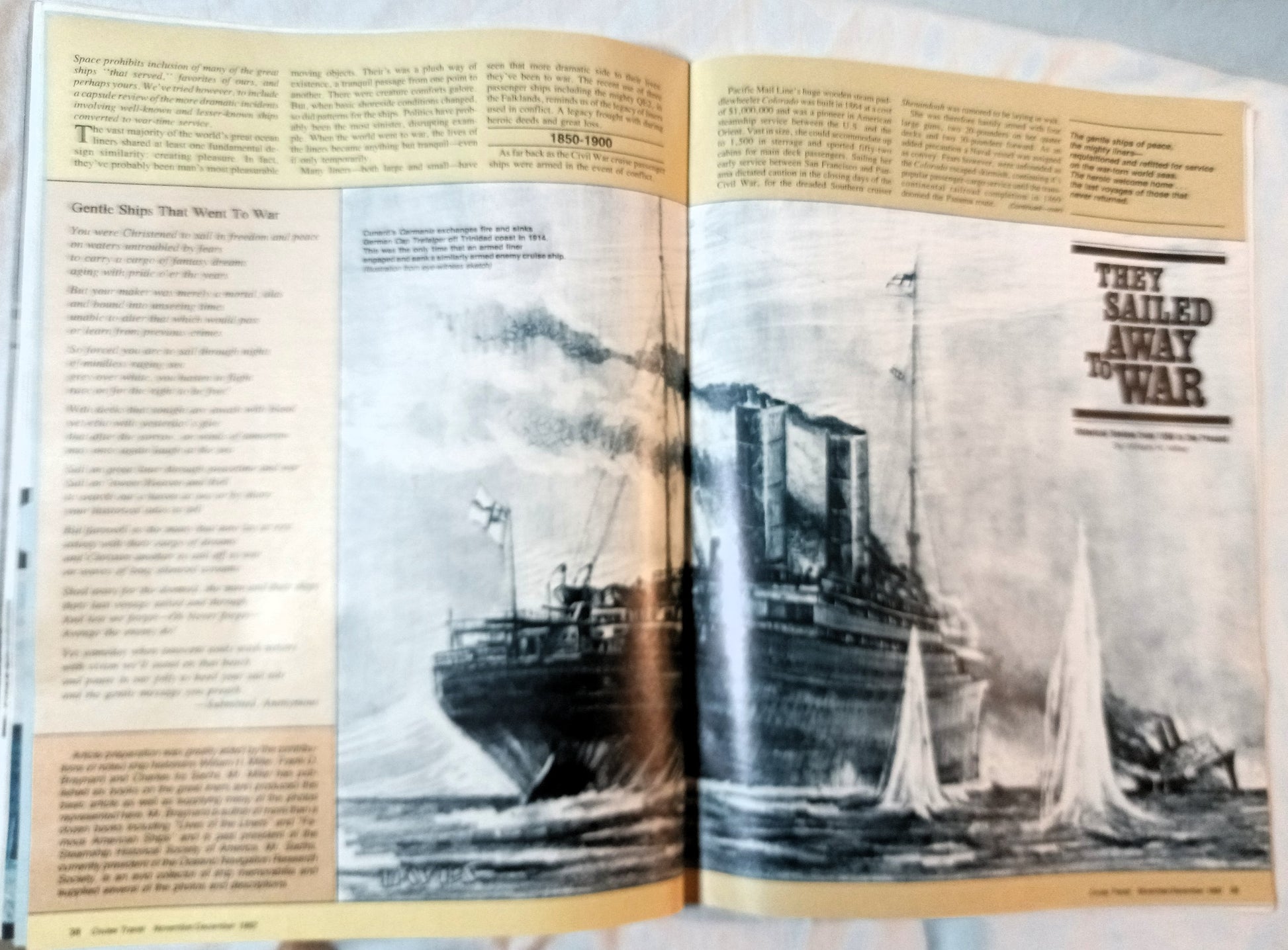 Cruise Travel Magazine December 1982 Mermoz Skyward Fairsea - TulipStuff