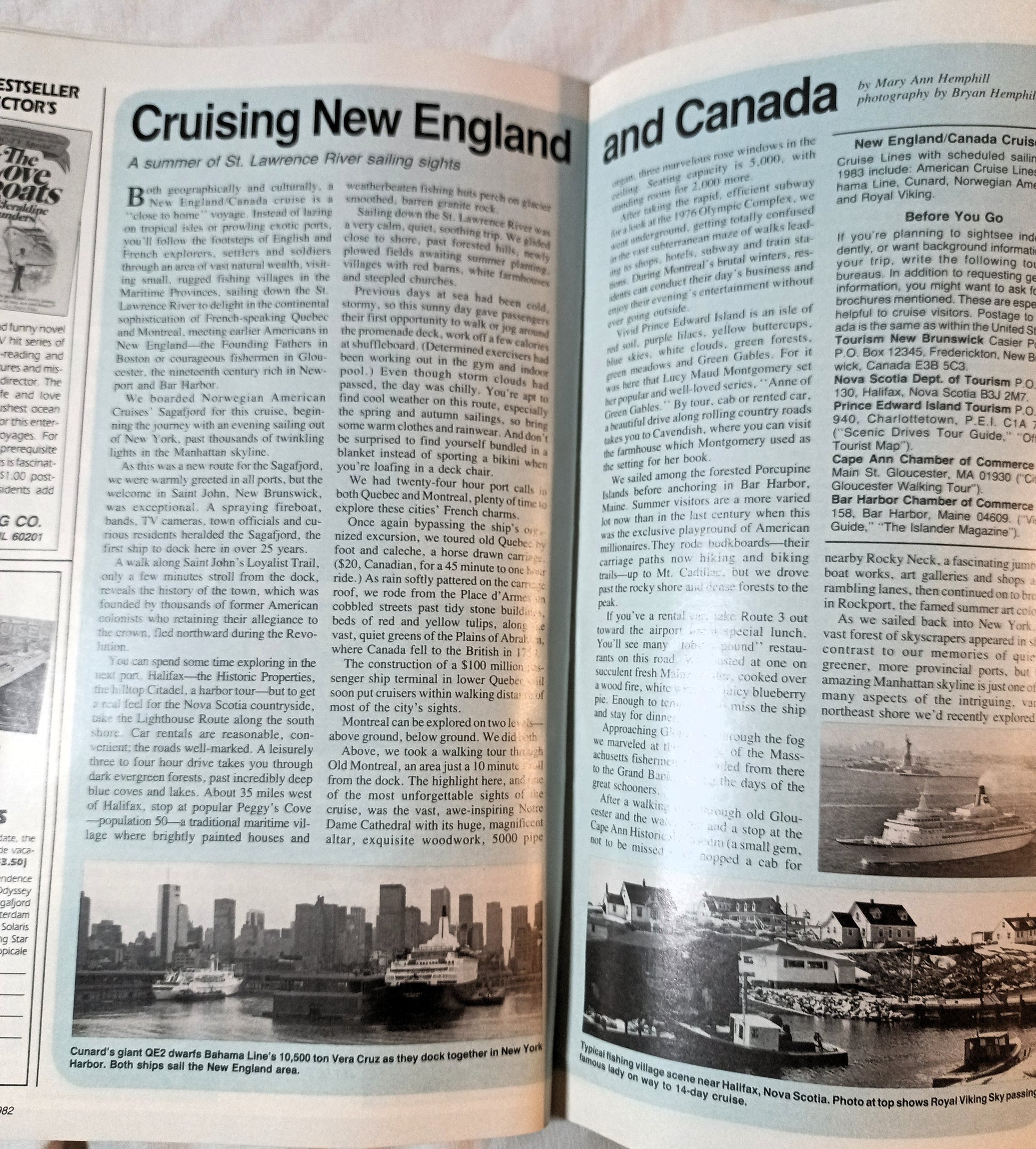 Cruise Travel Magazine December 1982 Mermoz Skyward Fairsea - TulipStuff