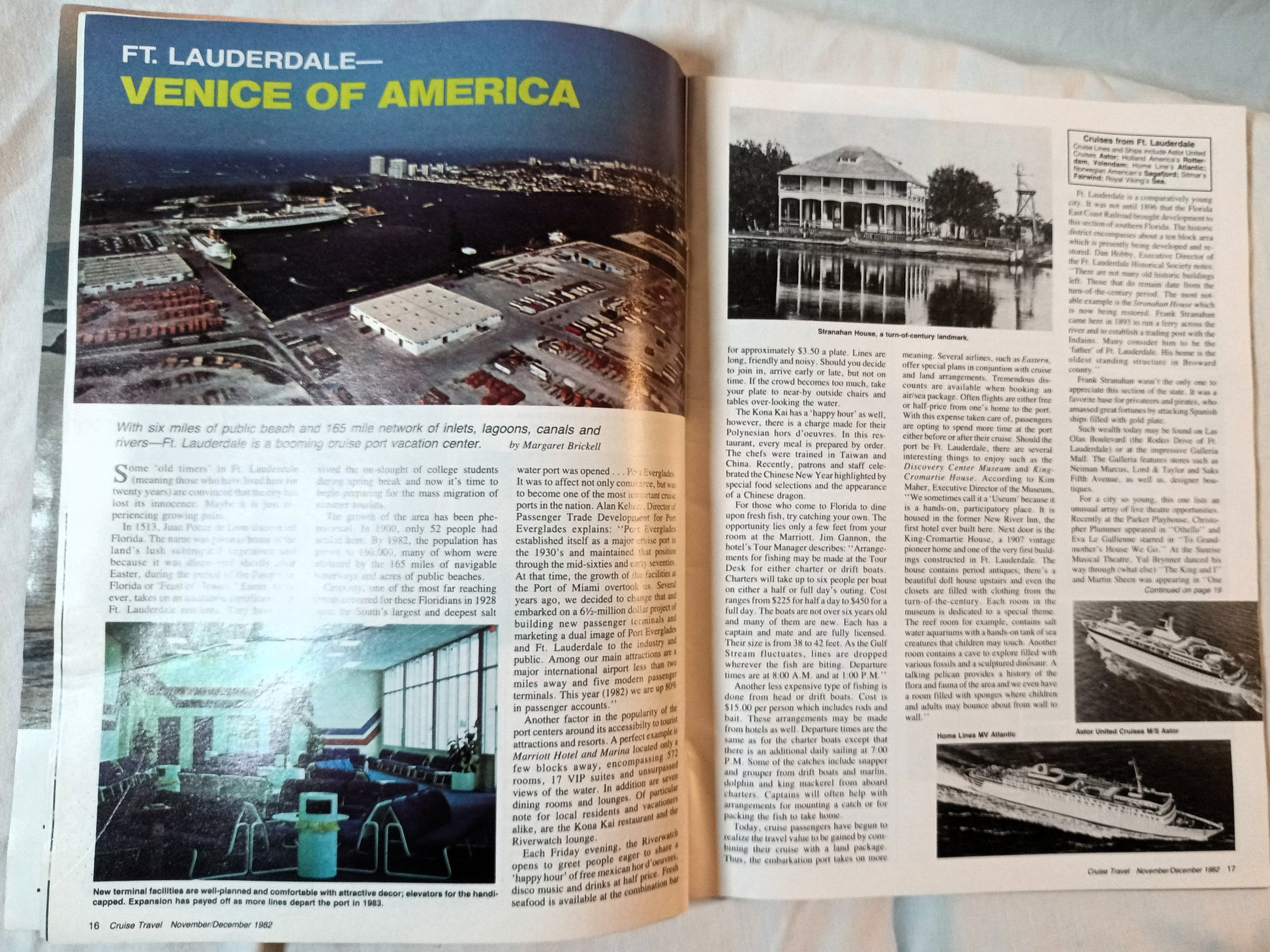 Cruise Travel Magazine December 1982 Mermoz Skyward Fairsea - TulipStuff