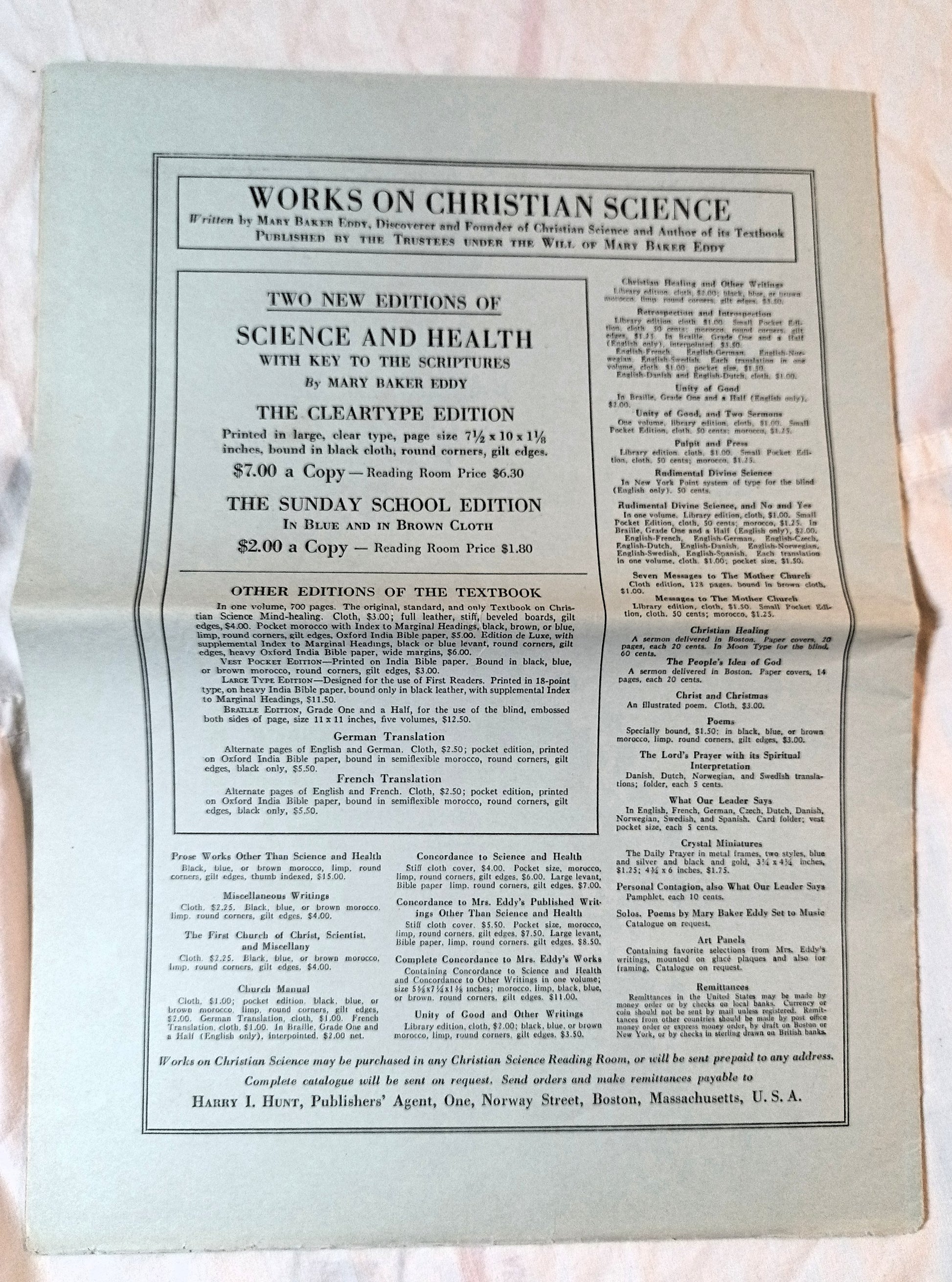 Christian Science Sentinel August 8th 1936 Mary Baker Eddy Helen Wood Bauman - TulipStuff