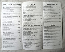 Load image into Gallery viewer, Cucina Di Pesce Restaurant E 4th St East Village NYC Takeout Menu 2001 - TulipStuff
