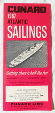 Load image into Gallery viewer, Cunard Line 1967 Atlantic Sailings Queen Elizabeth/Mary Caronia Carinthia - TulipStuff
