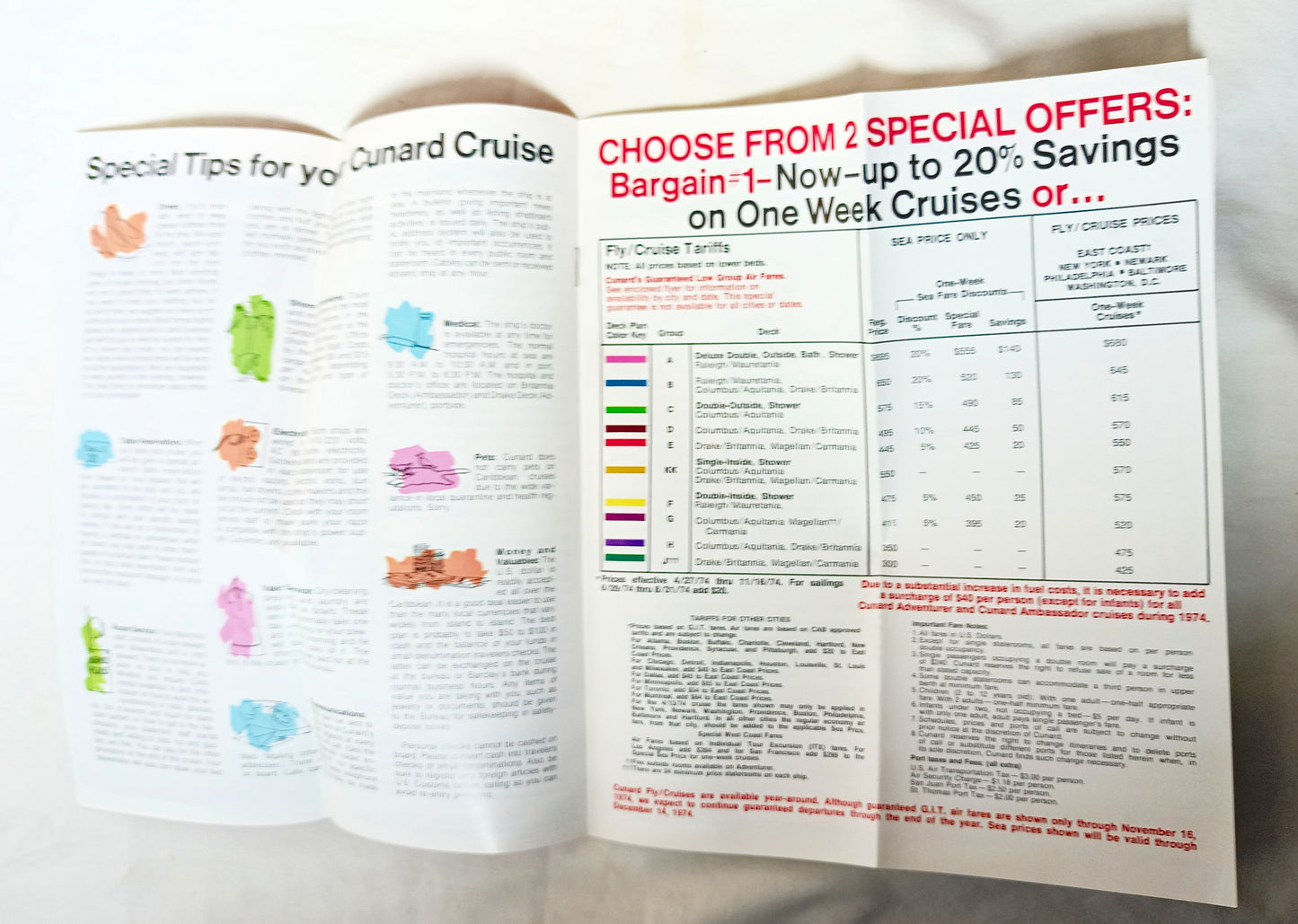 Cunard Ambassador / Adventurer Summer-Fall 1974 Caribbean Cruises - TulipStuff