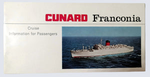 Cunard Line RMS Franconia 1967 Cruise Info For Passengers Booklet - TulipStuff