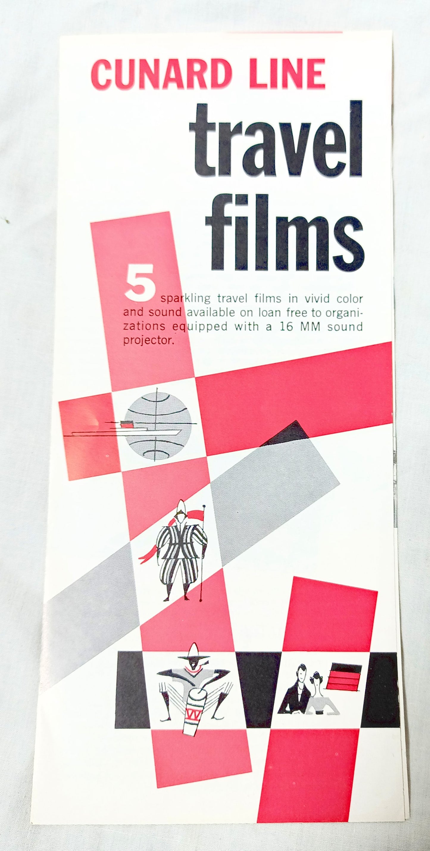 Cunard Line Travel Films Caronia Sterling-Movies USA Brochure 1962 - TulipStuff