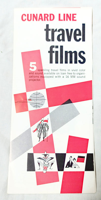 Cunard Line Travel Films Caronia Sterling-Movies USA Brochure 1962 - TulipStuff