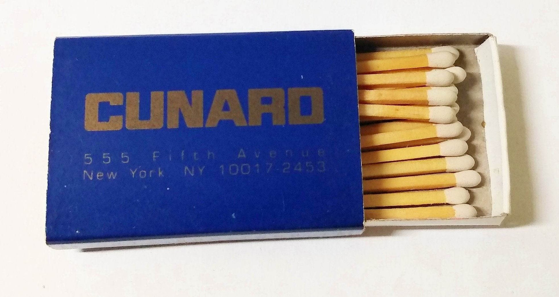 Cunard Line Fifth Avenue New York Vintage Matchbook 1980's - TulipStuff