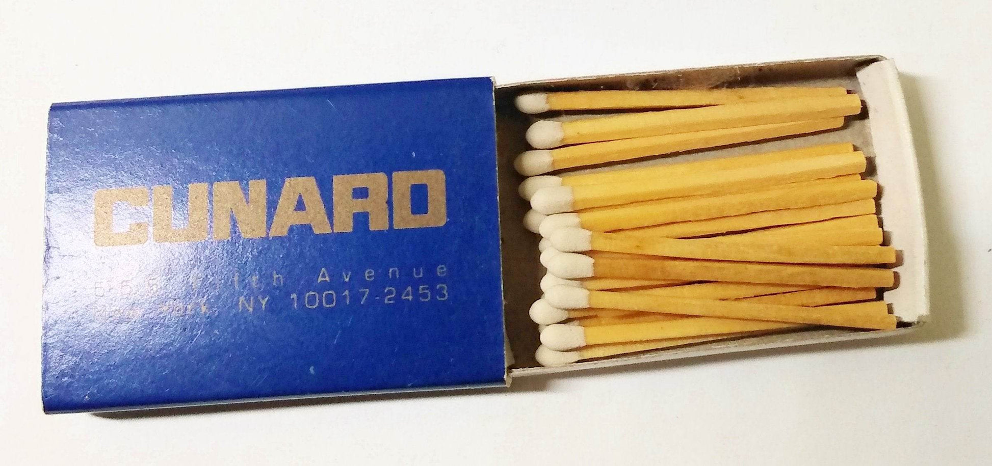 Cunard Line Fifth Avenue New York Vintage Matchbook 1980's - TulipStuff