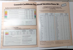 Cunard Countess / Cunard Princess 1983 Caribbean Fly/Cruise Brochure - TulipStuff