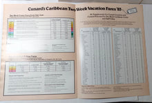 Load image into Gallery viewer, Cunard Countess / Cunard Princess 1983 Caribbean Fly/Cruise Brochure - TulipStuff
