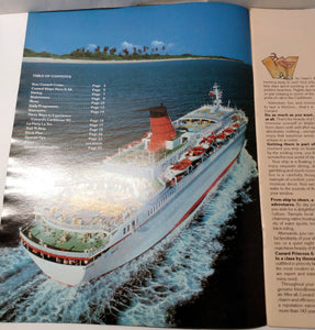 Cunard Countess / Cunard Princess 1983 Caribbean Fly/Cruise Brochure - TulipStuff