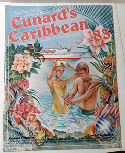 Cunard Countess / Cunard Princess 1983 Caribbean Fly/Cruise Brochure - TulipStuff