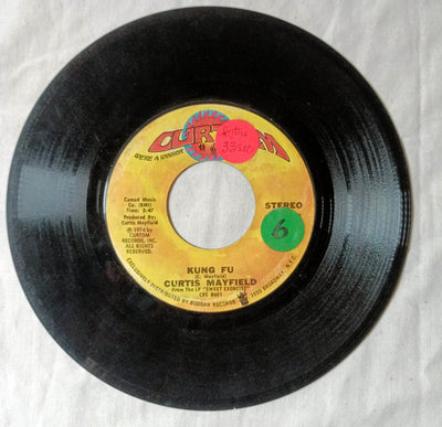 Curtis Mayfield Kung Fu / Right On For The Darkness 7" Vinyl 1974 - TulipStuff