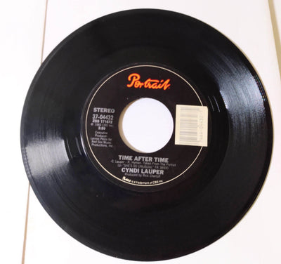 Cyndi Lauper Time After Time 7" Vinyl 45 RPM New Wave Portrait 1983 - TulipStuff
