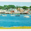 Damariscotta Maine Harbor Scene Boats 1960's Vintage Postcard - TulipStuff