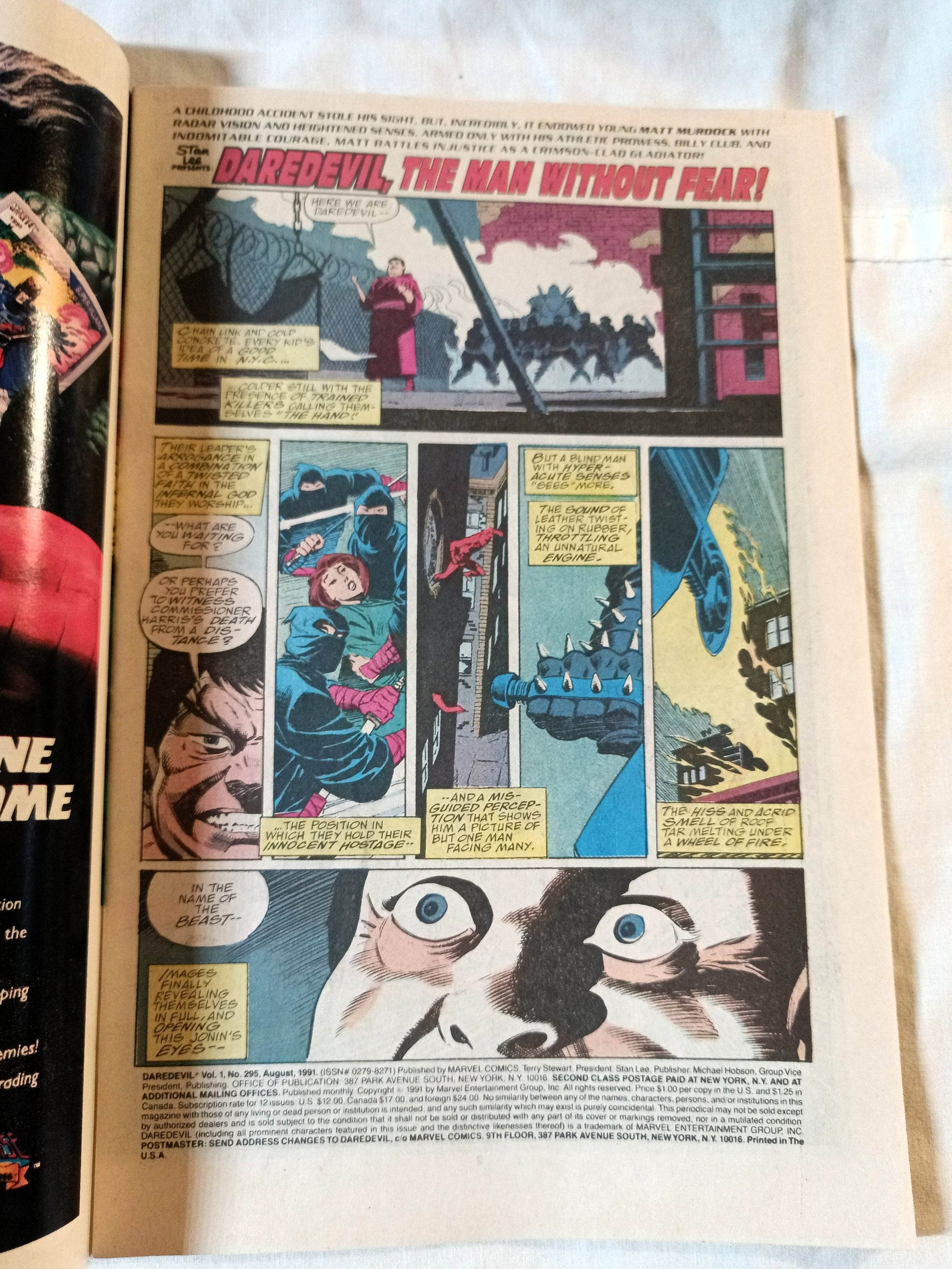 Daredevil 295 Through the Eyes of the Enemy August 1991 Marvel Comics - TulipStuff