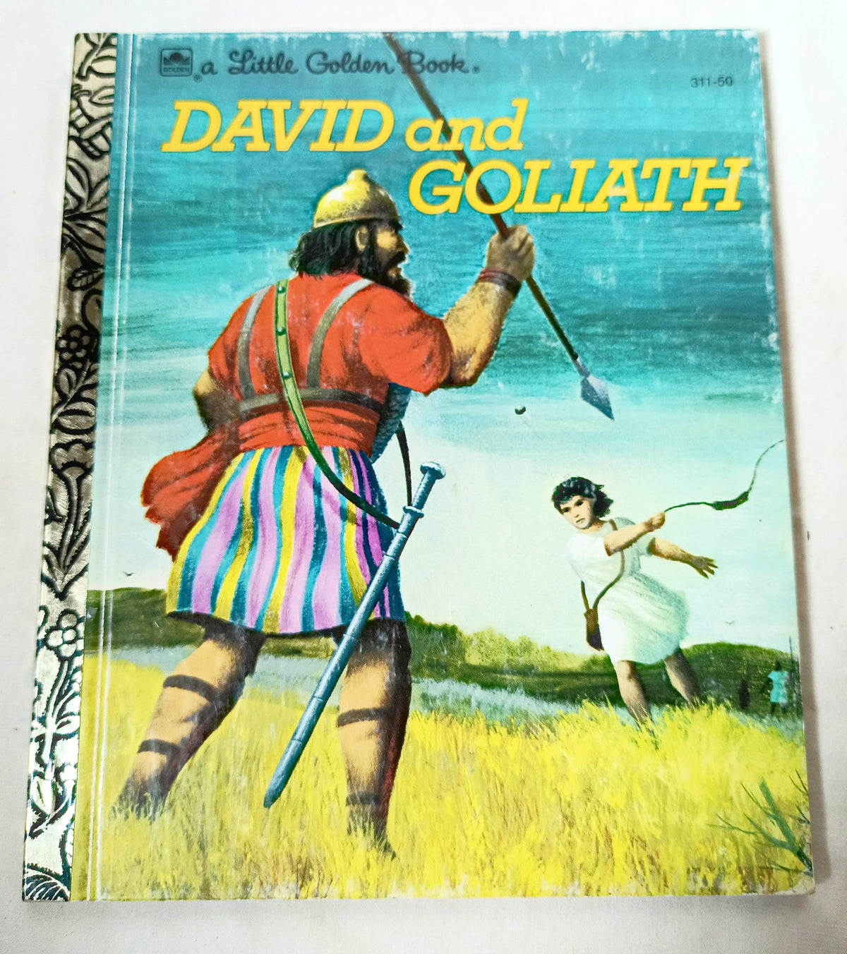 David And Goliath Little Golden Book Barbara Shook Hazen 1993 - TulipStuff