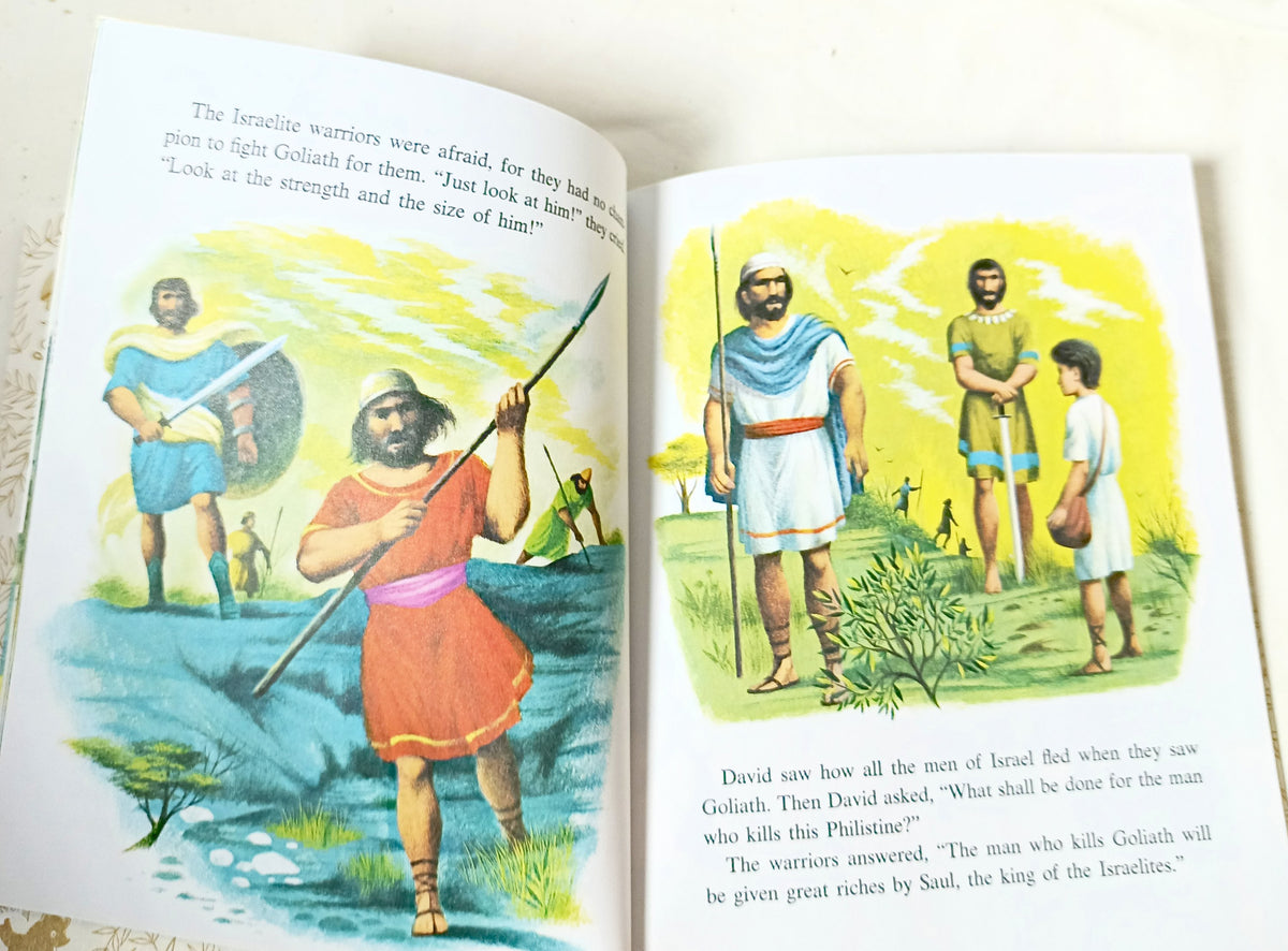 David And Goliath Little Golden Book Barbara Shook Hazen 1993 - TulipStuff