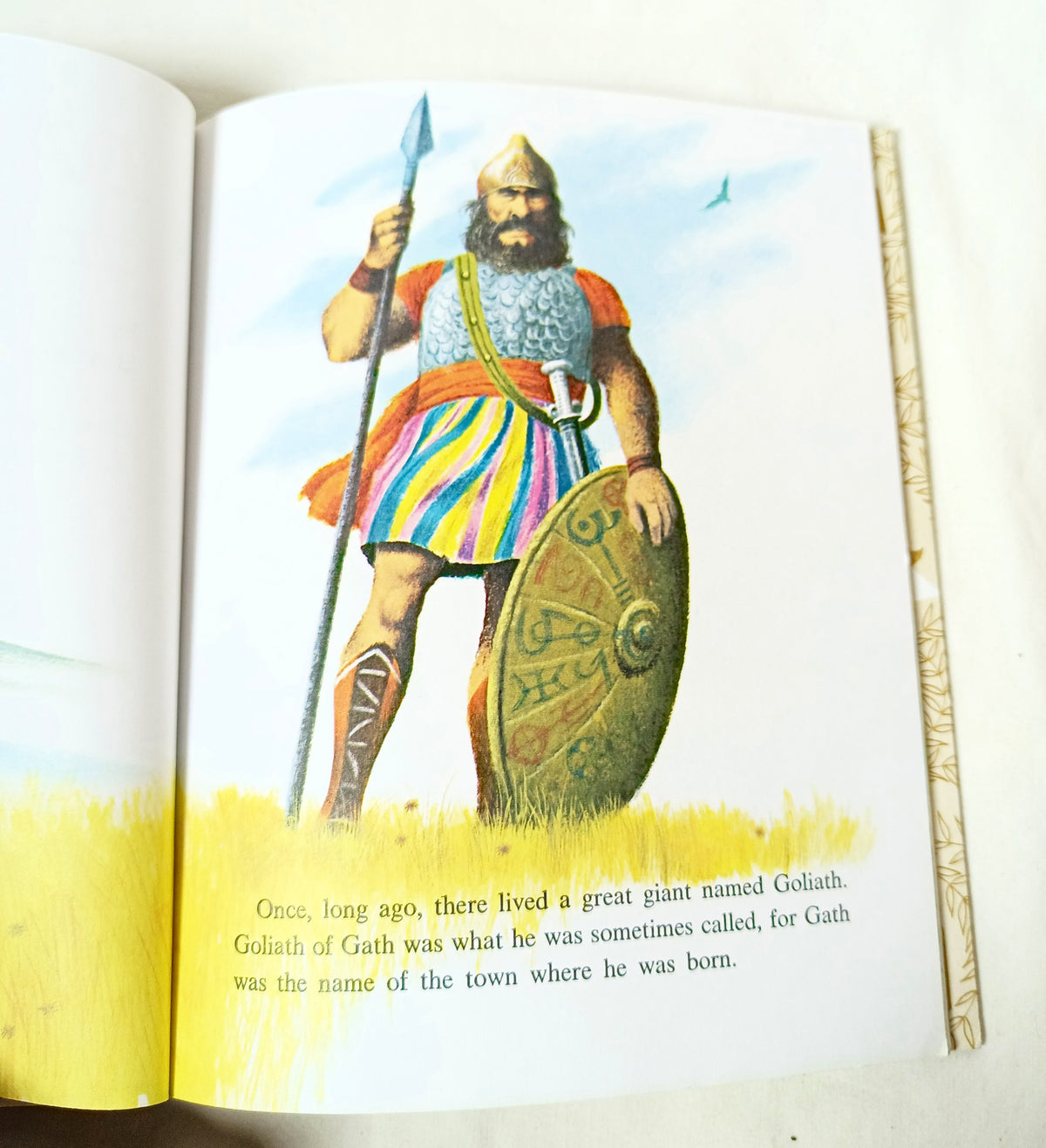 David And Goliath Little Golden Book Barbara Shook Hazen 1993 - TulipStuff