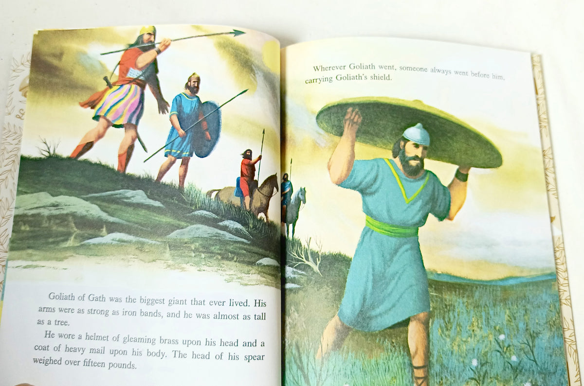 David And Goliath Little Golden Book Barbara Shook Hazen 1993 - TulipStuff