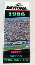 Load image into Gallery viewer, Daytona Speedway Speed Weeks February 1-16 1986 Brochure - TulipStuff
