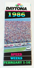 Load image into Gallery viewer, Daytona Speedway Speed Weeks February 1-16 1986 Brochure - TulipStuff
