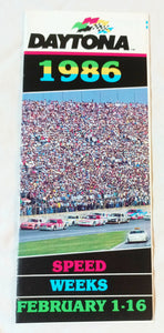 Daytona Speedway Speed Weeks February 1-16 1986 Brochure - TulipStuff