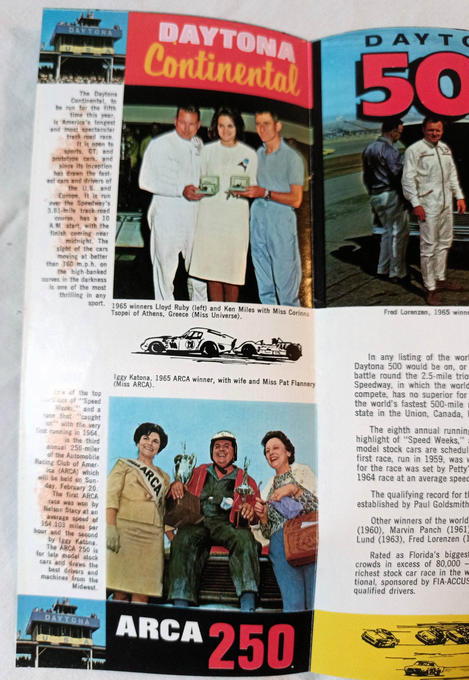 Daytona 500 1966 Schedule Of Events And Order Blank Brochure - TulipStuff