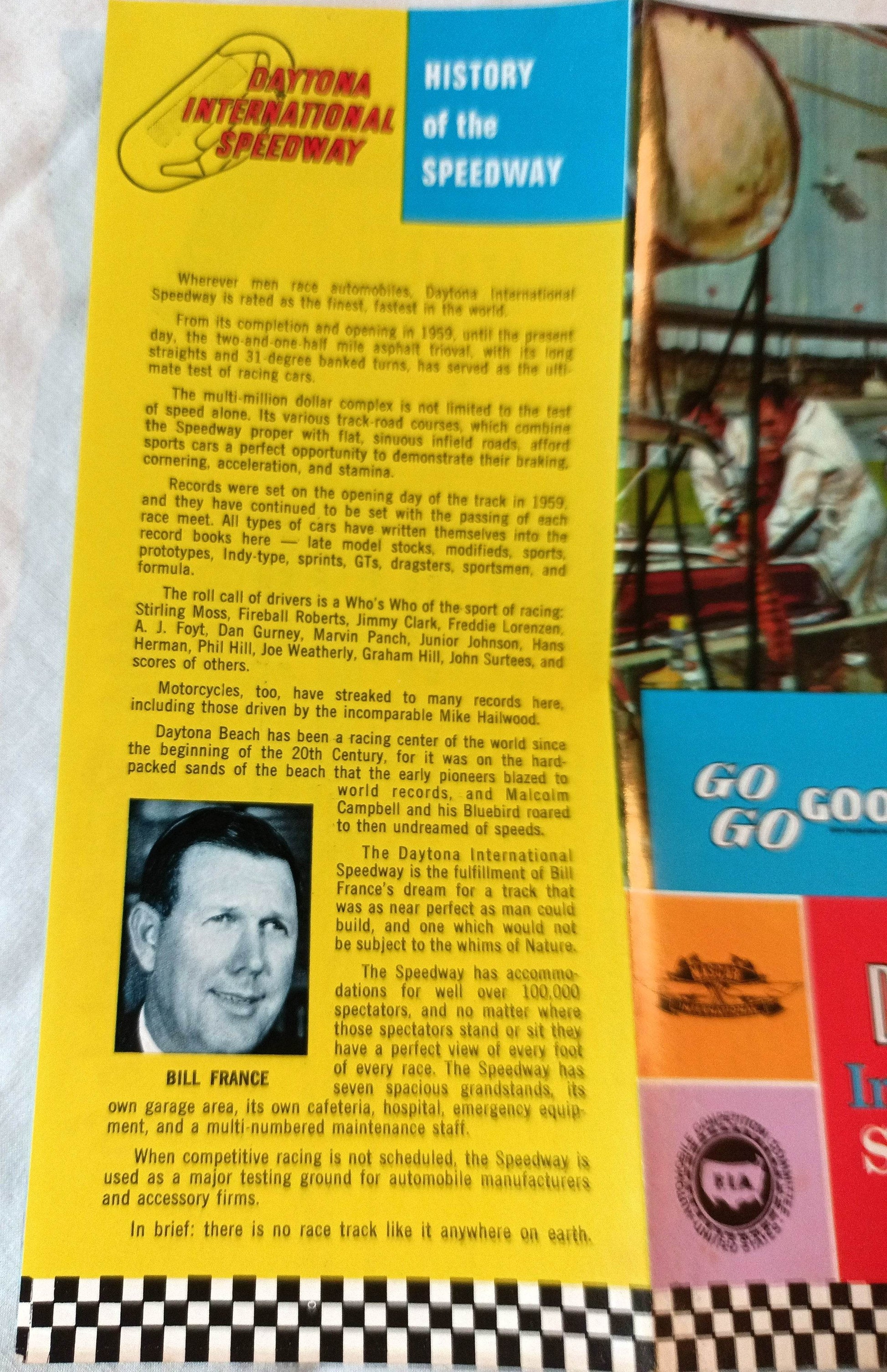 Daytona 500 1966 Schedule Of Events And Order Blank Brochure - TulipStuff