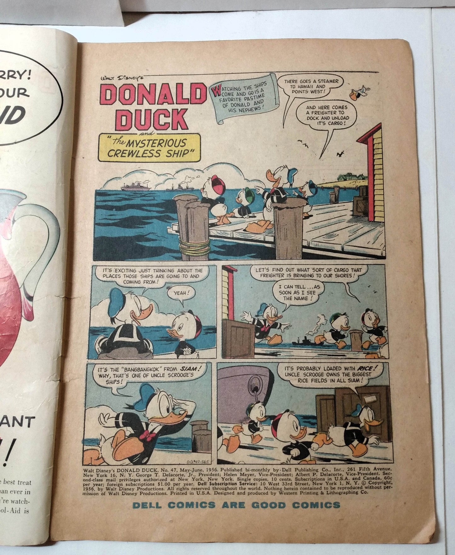 Walt Disney's Donald Duck Issue #47 Comic Book Dell May-June 1956 - TulipStuff