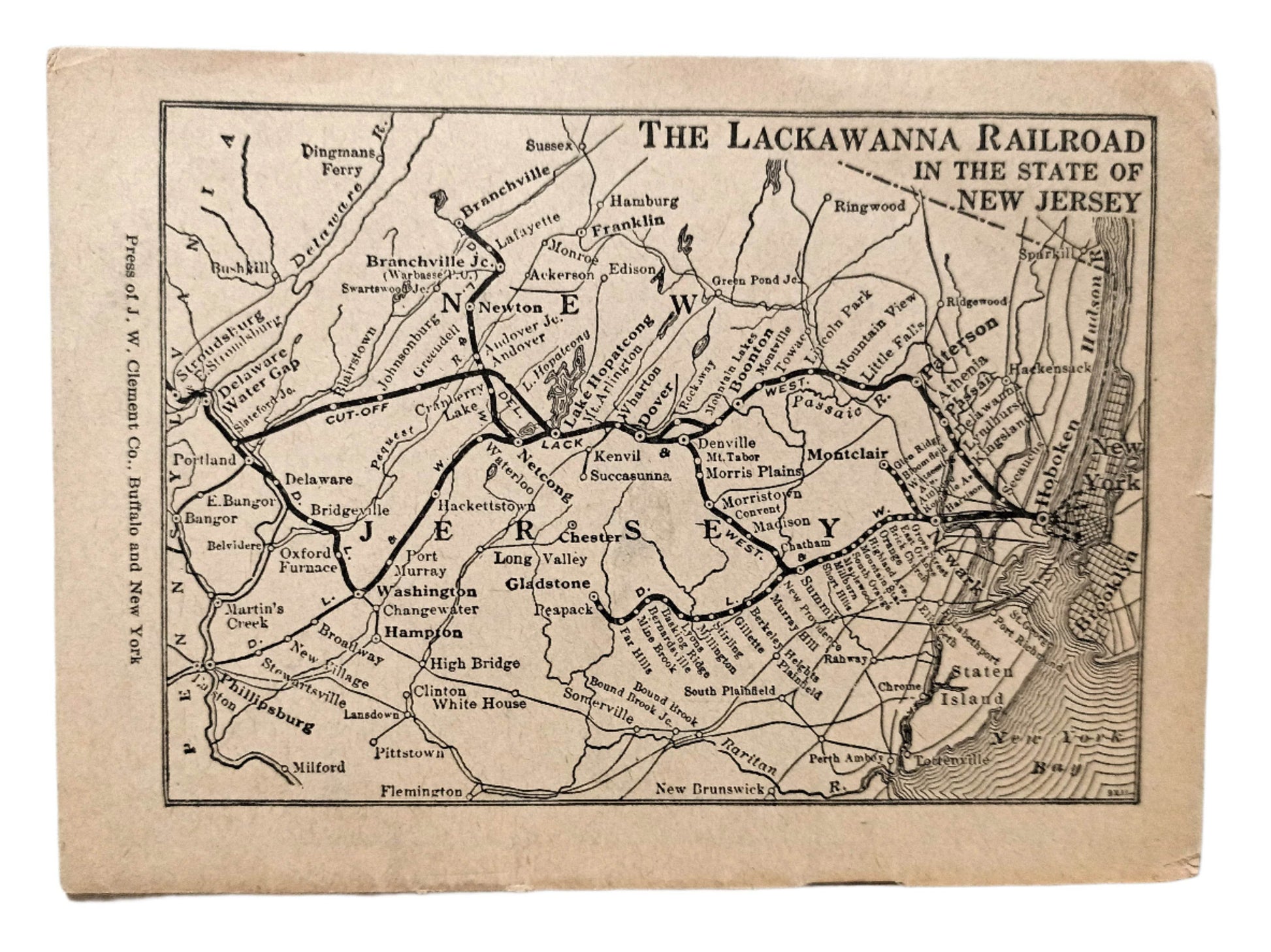 Delaware Lackawanna & Western Railroad Suburban Timetables 1944 - TulipStuff