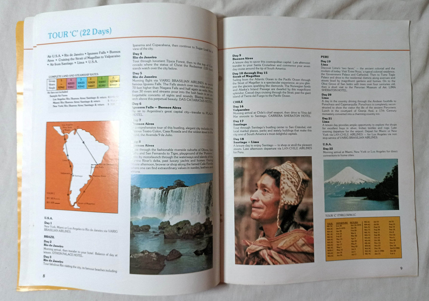 Delta Line 1979 South America Air/Sea Cruise Tours Cargoliner - TulipStuff