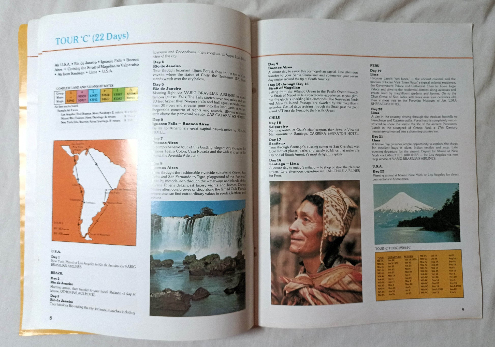 Delta Line 1979 South America Air/Sea Cruise Tours Cargoliner - TulipStuff