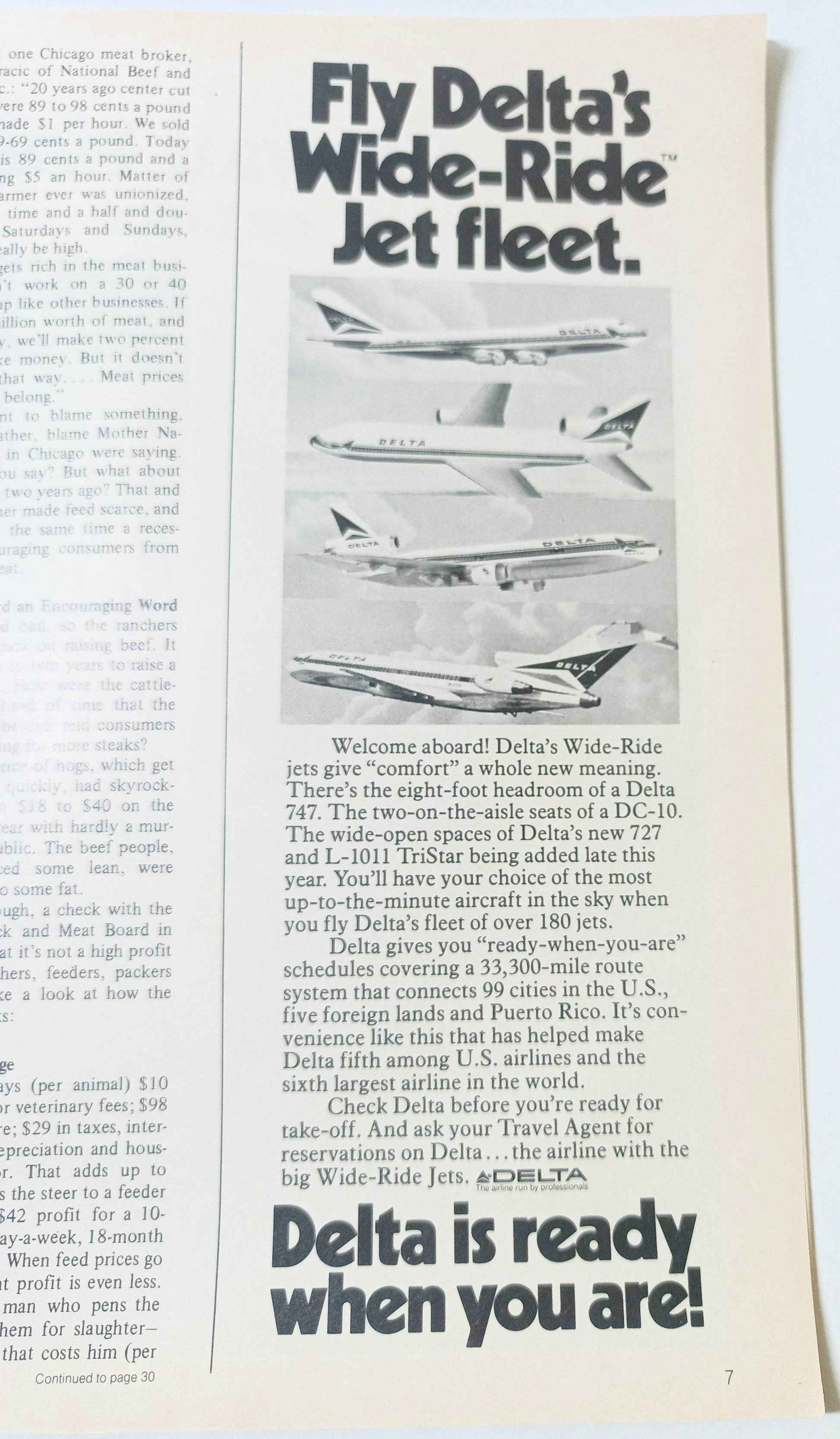 Delta Airlines Sky Inflight Magazine Vol 2 No 5 May 1973 - TulipStuff
