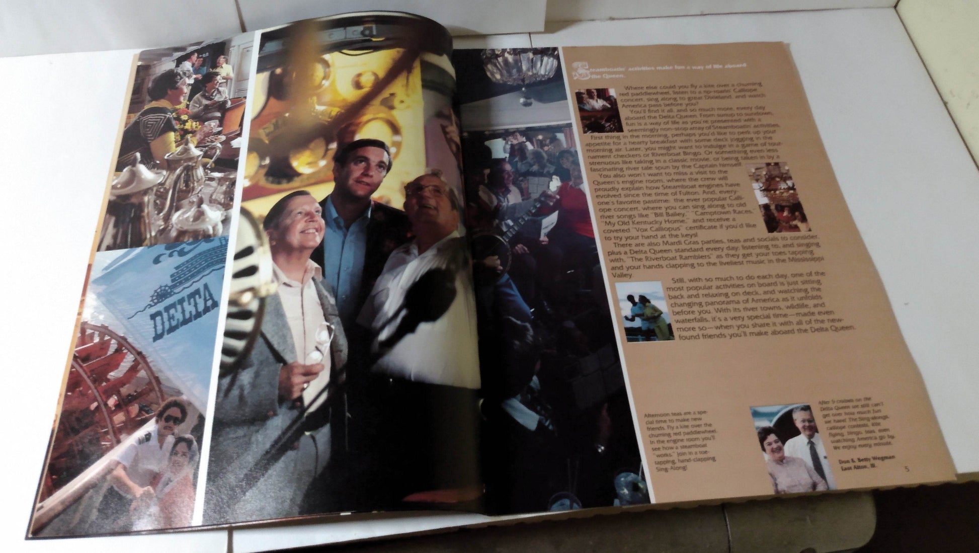 Delta Queen Steamboat 1980-81 Mississippi / Ohio River Cruise Brochure - TulipStuff
