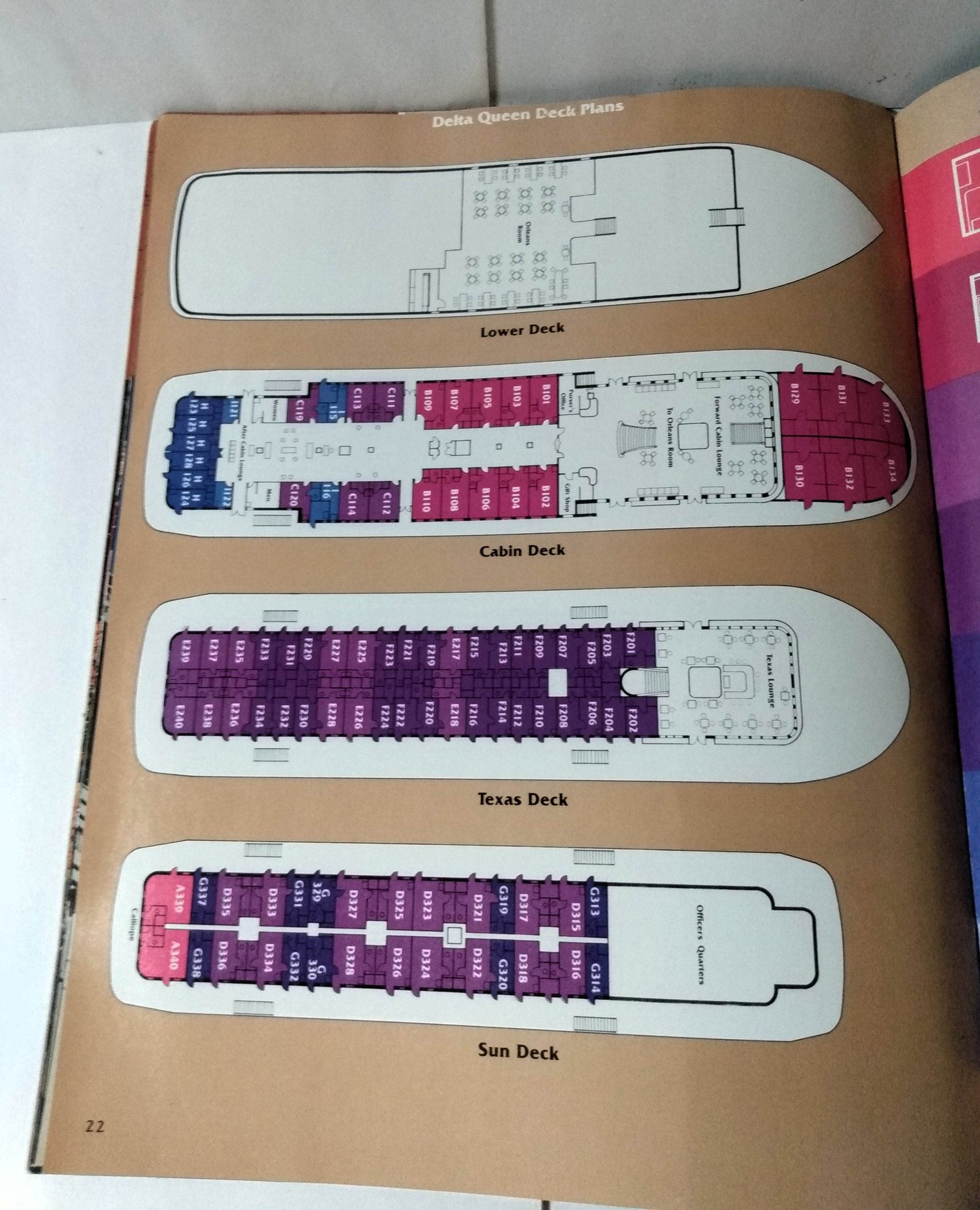 Delta Queen Steamboat 1980-81 Mississippi / Ohio River Cruise Brochure - TulipStuff