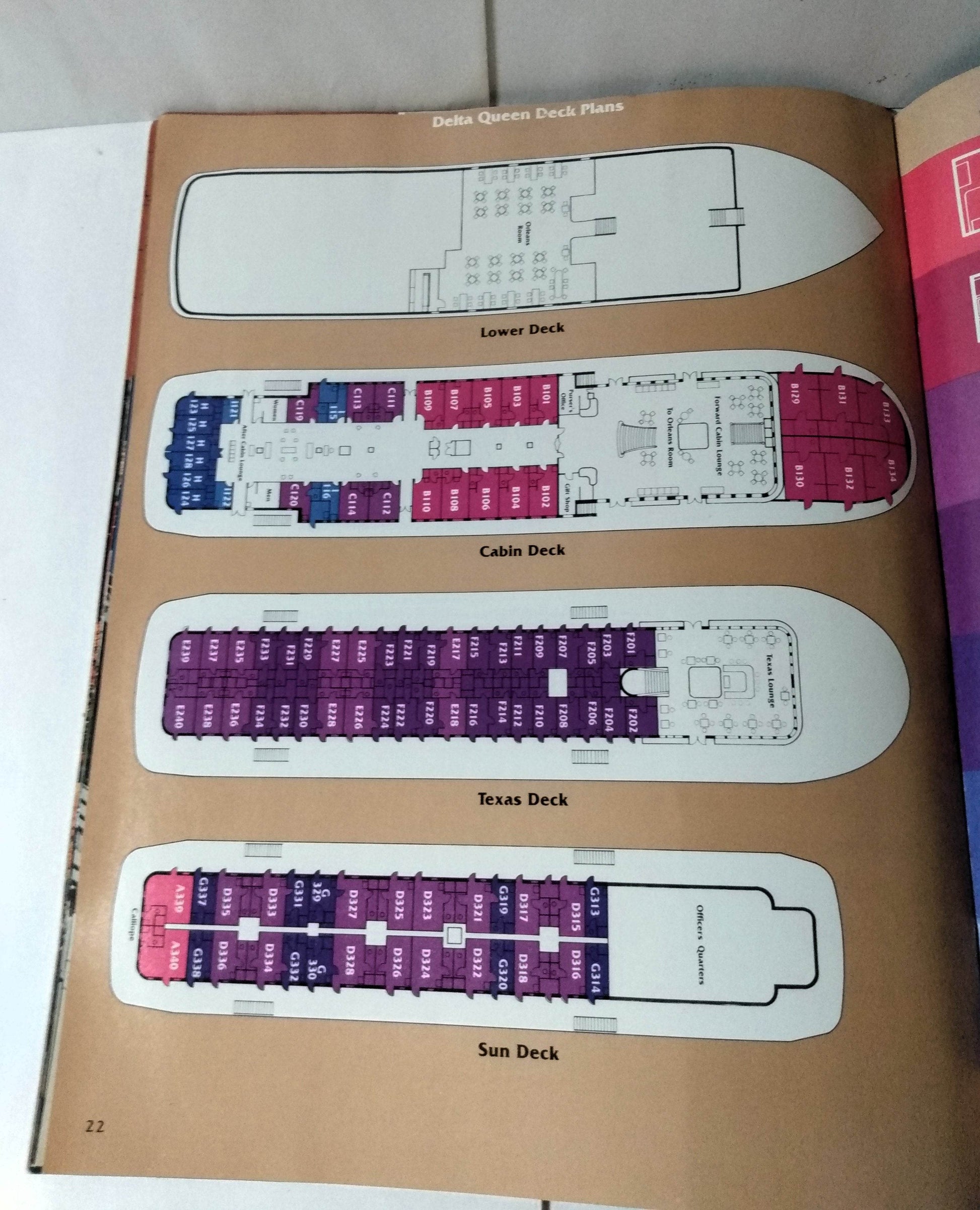 Delta Queen Steamboat 1980-81 Mississippi / Ohio River Cruise Brochure - TulipStuff