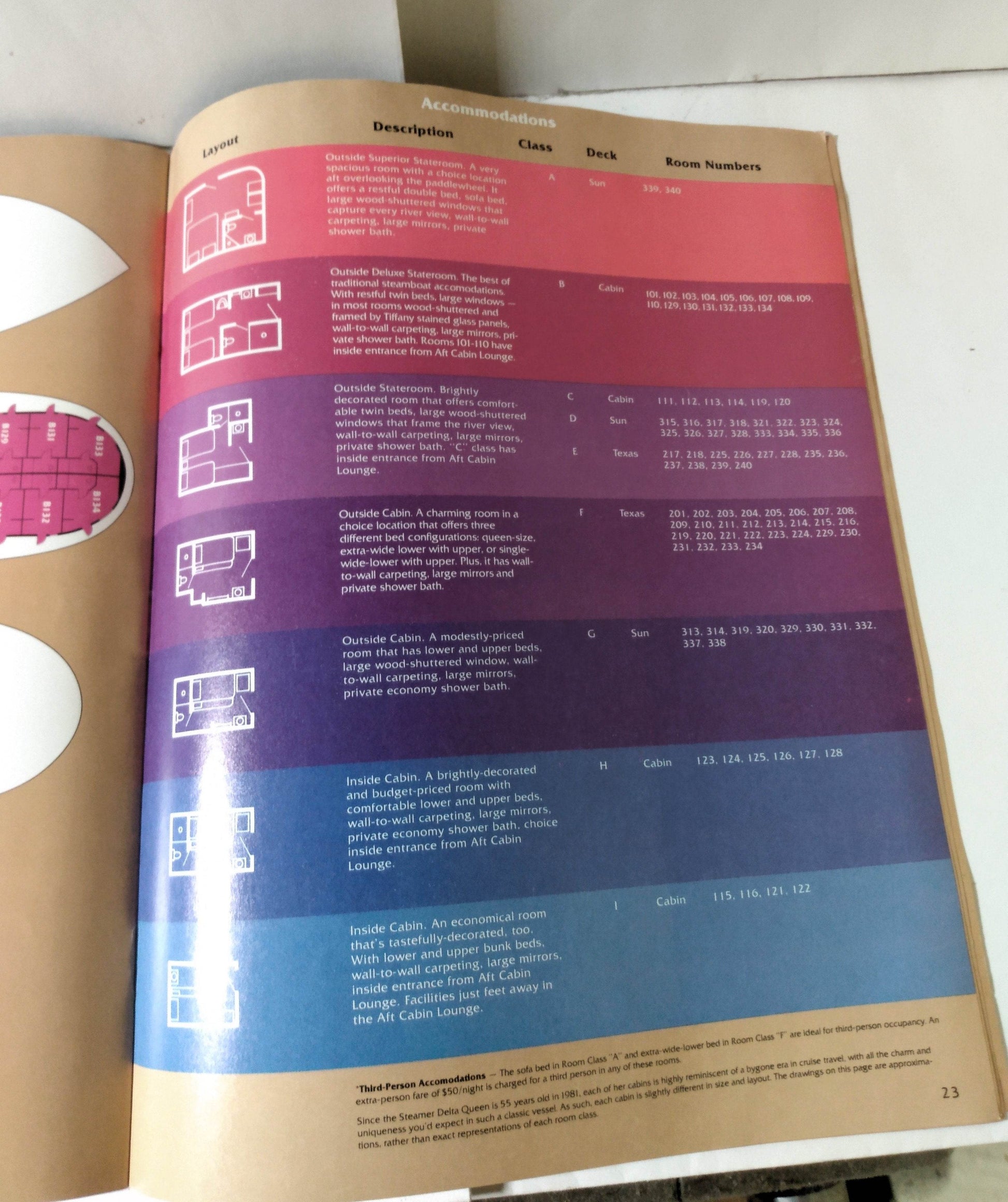 Delta Queen Steamboat 1980-81 Mississippi / Ohio River Cruise Brochure - TulipStuff