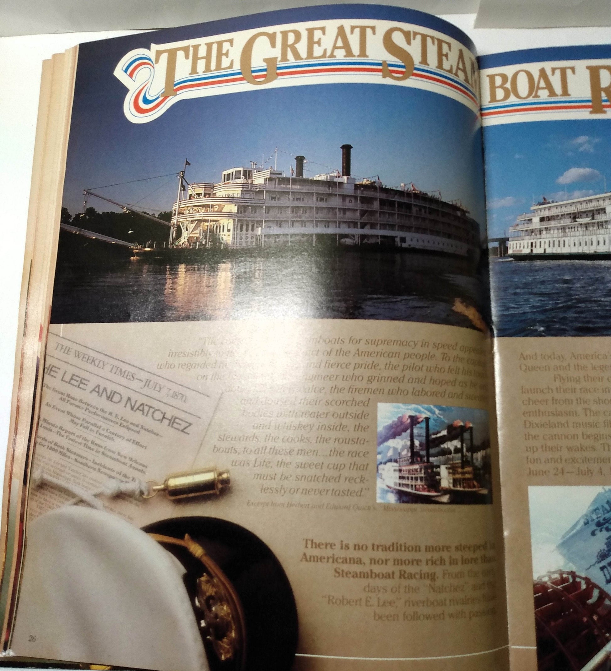 Delta Queen Steamboat Mississippi Queen 1984 World's Fair Cruise Brochure - TulipStuff