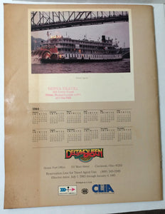 Delta Queen Steamboat Mississippi Queen 1984 World's Fair Cruise Brochure - TulipStuff