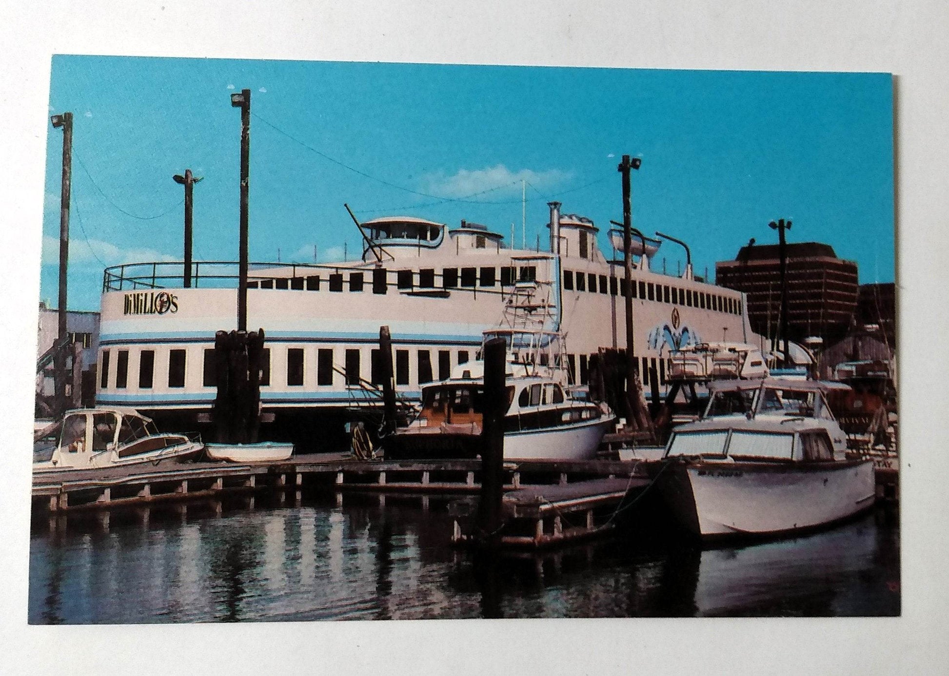 DeMillo's Floating Restaurant & Marina Portland Maine 1980's - TulipStuff