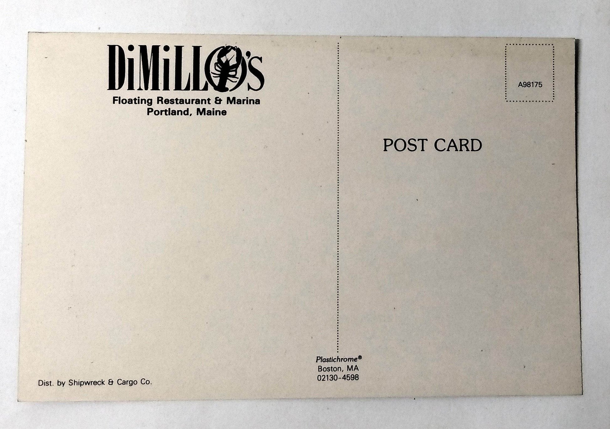 DeMillo's Floating Restaurant & Marina Portland Maine 1980's - TulipStuff