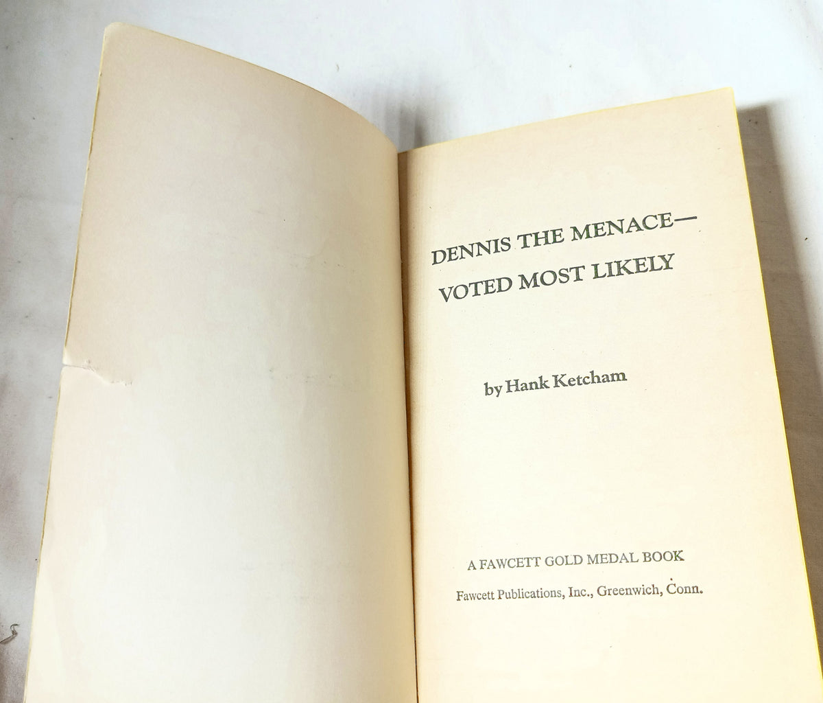 Dennis The Menace Voted Most Likely Hank Ketcham Paperback 1971 - TulipStuff