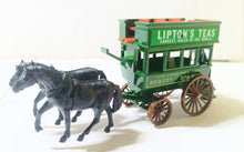 Load image into Gallery viewer, Lledo DG4 Lipton Teas Horse-Drawn Omnibus Bowery to Broadway Green - TulipStuff
