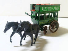 Load image into Gallery viewer, Lledo DG4 Lipton Teas Horse-Drawn Omnibus Bowery to Broadway Green - TulipStuff
