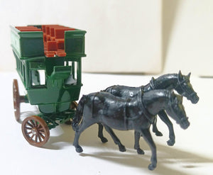 Lledo DG4 Lipton Teas Horse-Drawn Omnibus Bowery to Broadway Green - TulipStuff