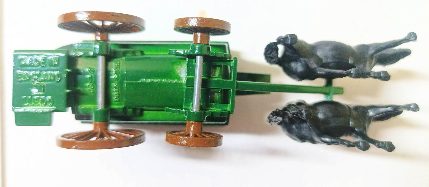 Lledo DG4 Lipton Teas Horse-Drawn Omnibus Bowery to Broadway Green - TulipStuff