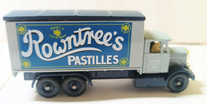 Lledo Premier Rowntree's Pastilles 1937 Scamell 6-Wheeler Box Truck - TulipStuff