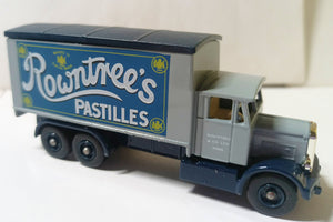 Lledo Premier Rowntree's Pastilles 1937 Scamell 6-Wheeler Box Truck - TulipStuff