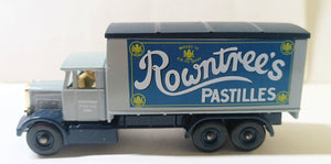 Lledo Premier Rowntree's Pastilles 1937 Scamell 6-Wheeler Box Truck - TulipStuff